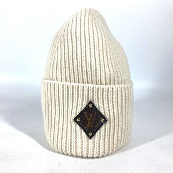LOUIS VUITTON M76707 Monogram patch Bonnet LV Beanie hat knit hat knit cap - Picture 1 of 16